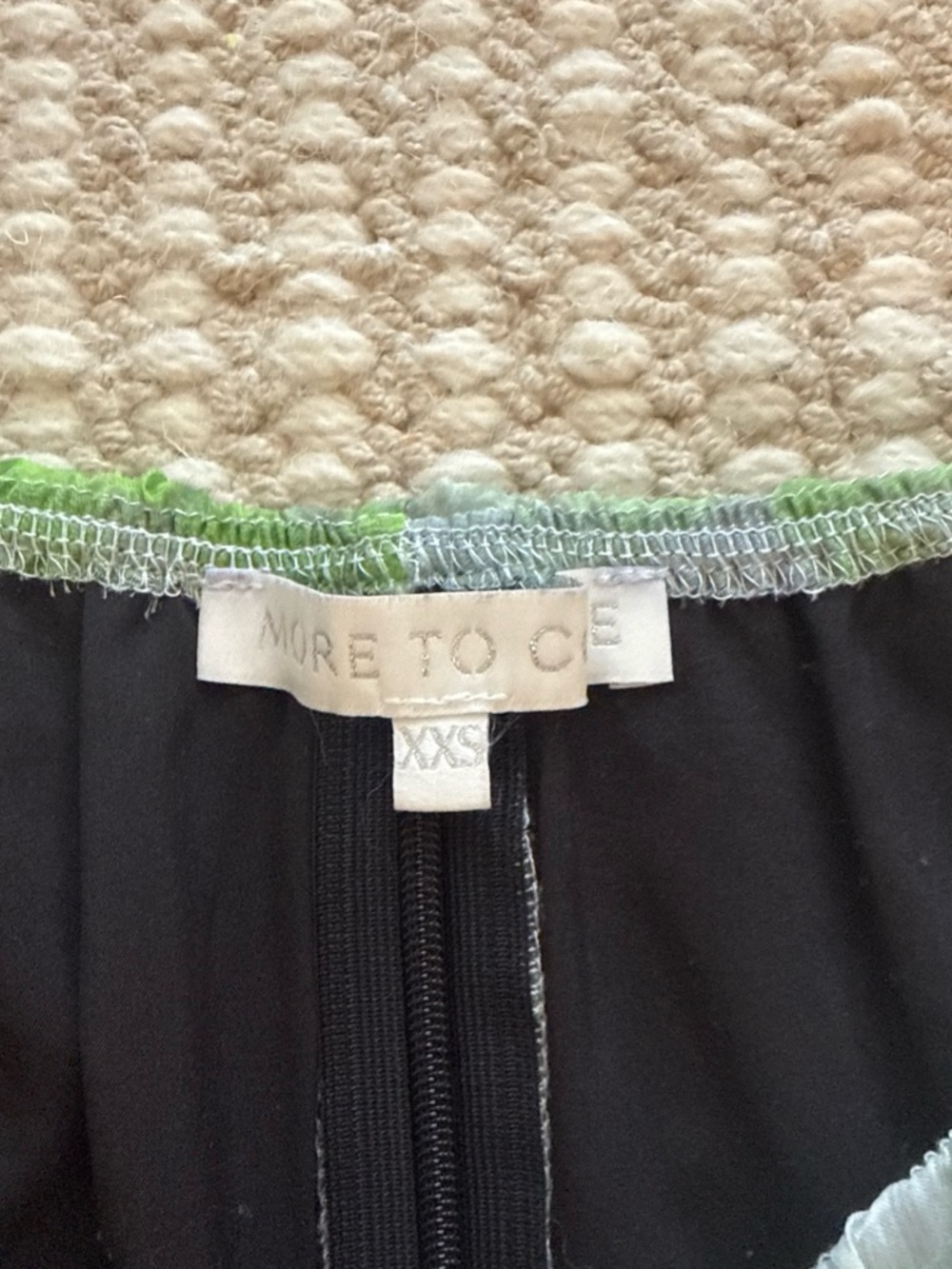 Green Ruffled Off-Shoulder Blouse - Picture 2 of 2